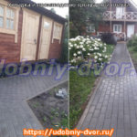 Примеры укладки тротуарной плитки в Московской и Тульской областях